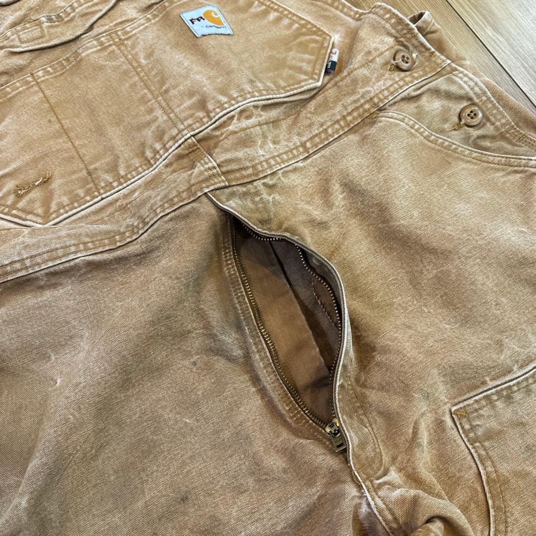 90s Carhartt カーハート ダック ダブルニー オーバーオール FR