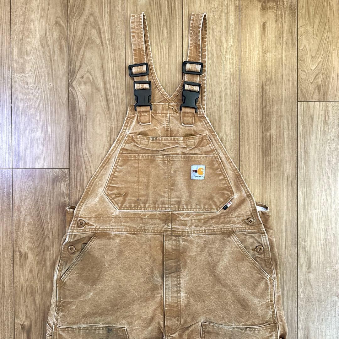90s Carhartt カーハート ダック ダブルニー オーバーオール FR