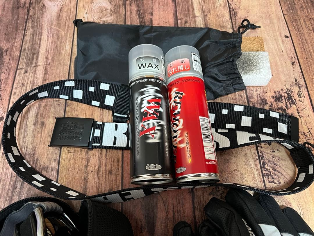 ご予約‼️中古美品⚫︎メンズ　スキー　スノボ　ウェア　ゴーグル　手袋　ベルト　7点