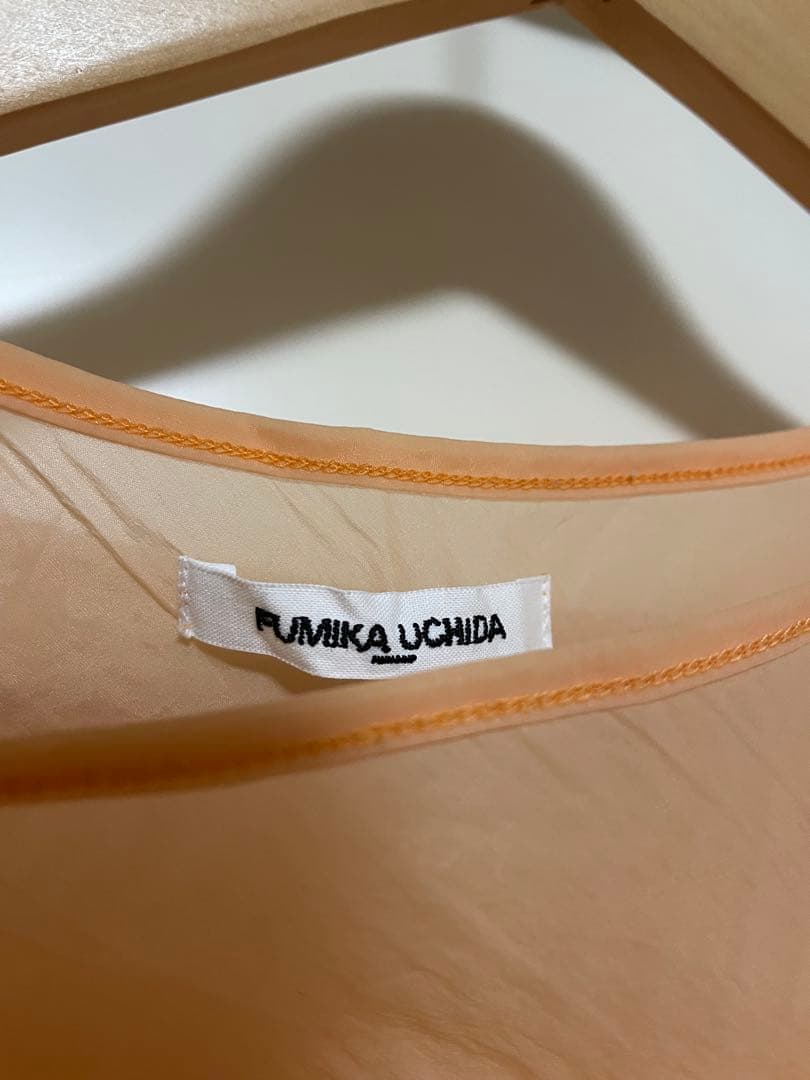 FUMIKA UCHIDAレイヤードクロップドトップ 36オレンジ フミカウチダ