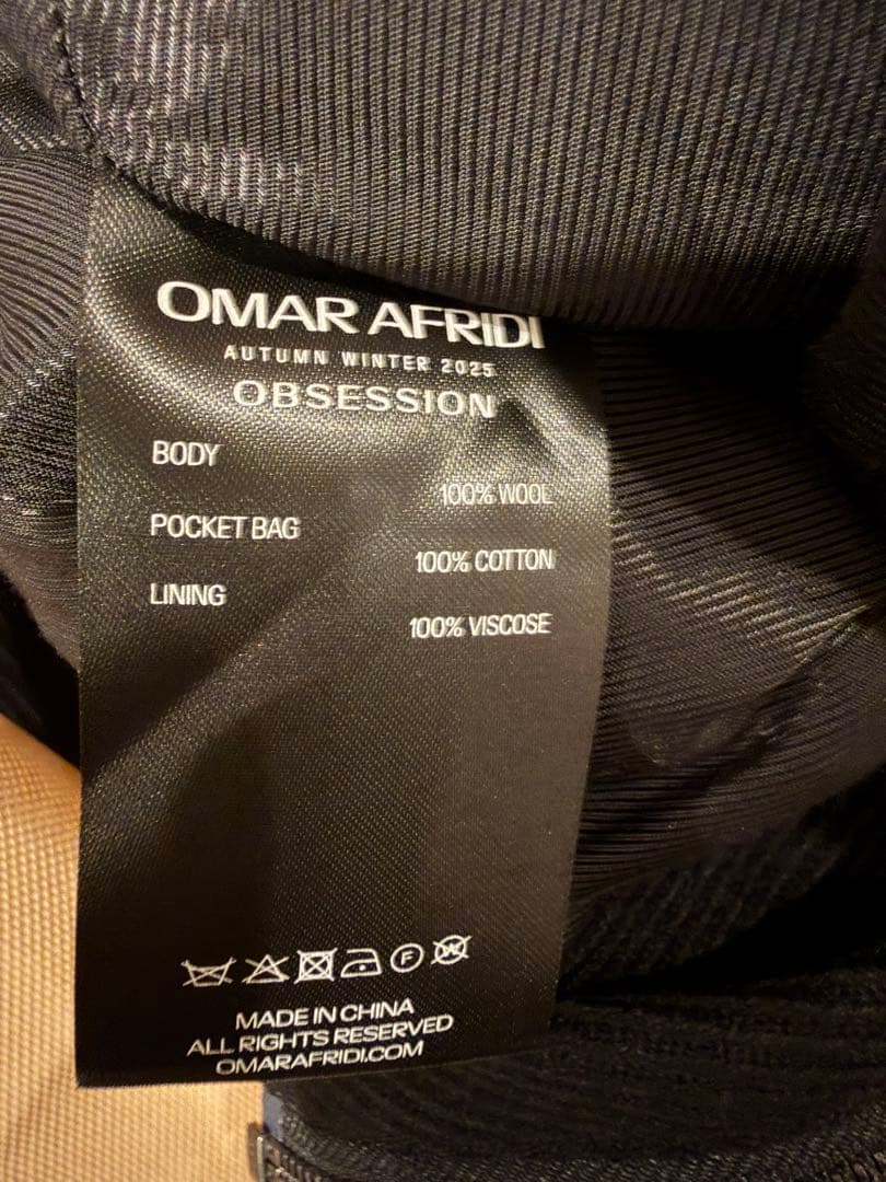 ジャケット・アウター omar afridi STAND COLLAR BUD BLOUSON