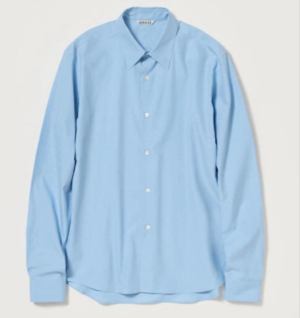 26SS AURALEE WASHED FINX TWILLSHIRT サイズ3
