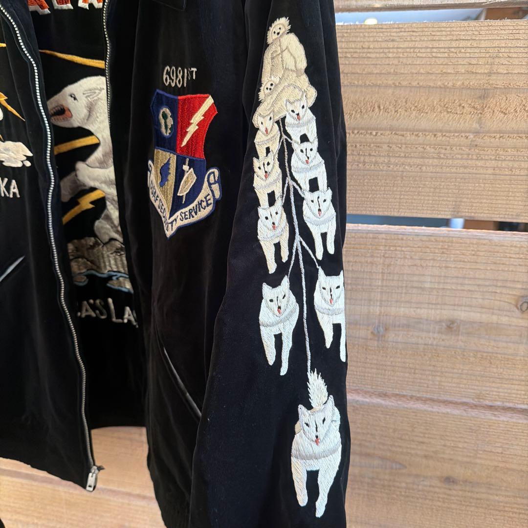 アラスカスカジャン　東洋　港商　激レア　両別珍　特大　XL 極美品