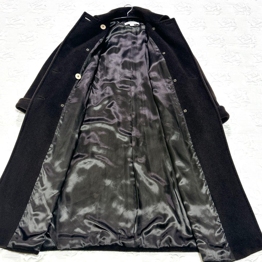 Max Mara MARELLA カシミヤ混ウール ダブルブレストコート 40