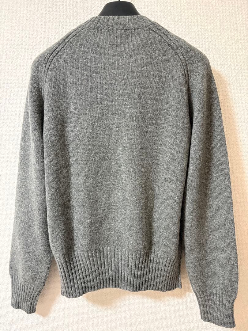【TOM FORD 】グレー クルーネックカシミヤセーター