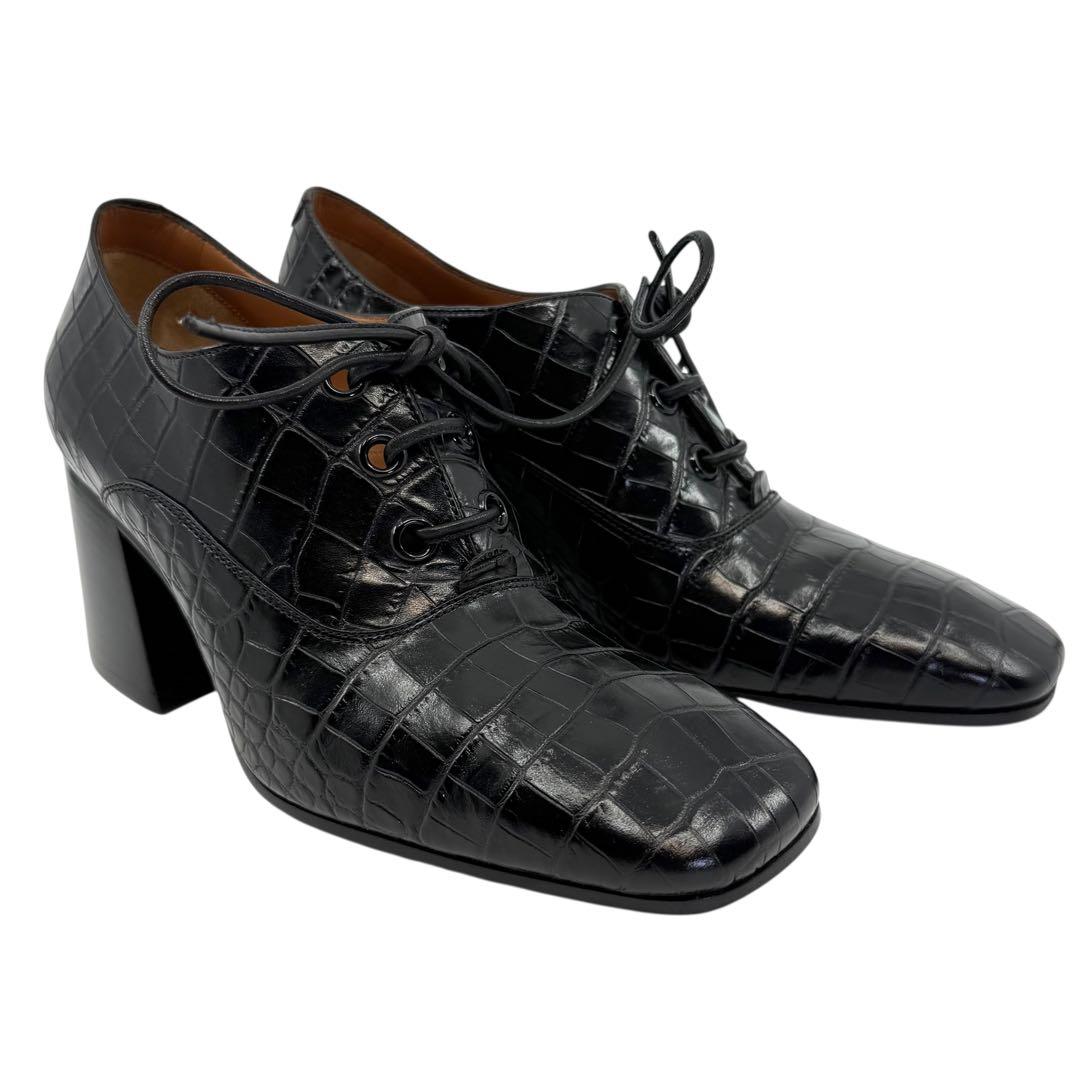 【極希少】セリーヌ　フィービー期　クロコ　パンプス　ヒール　革靴