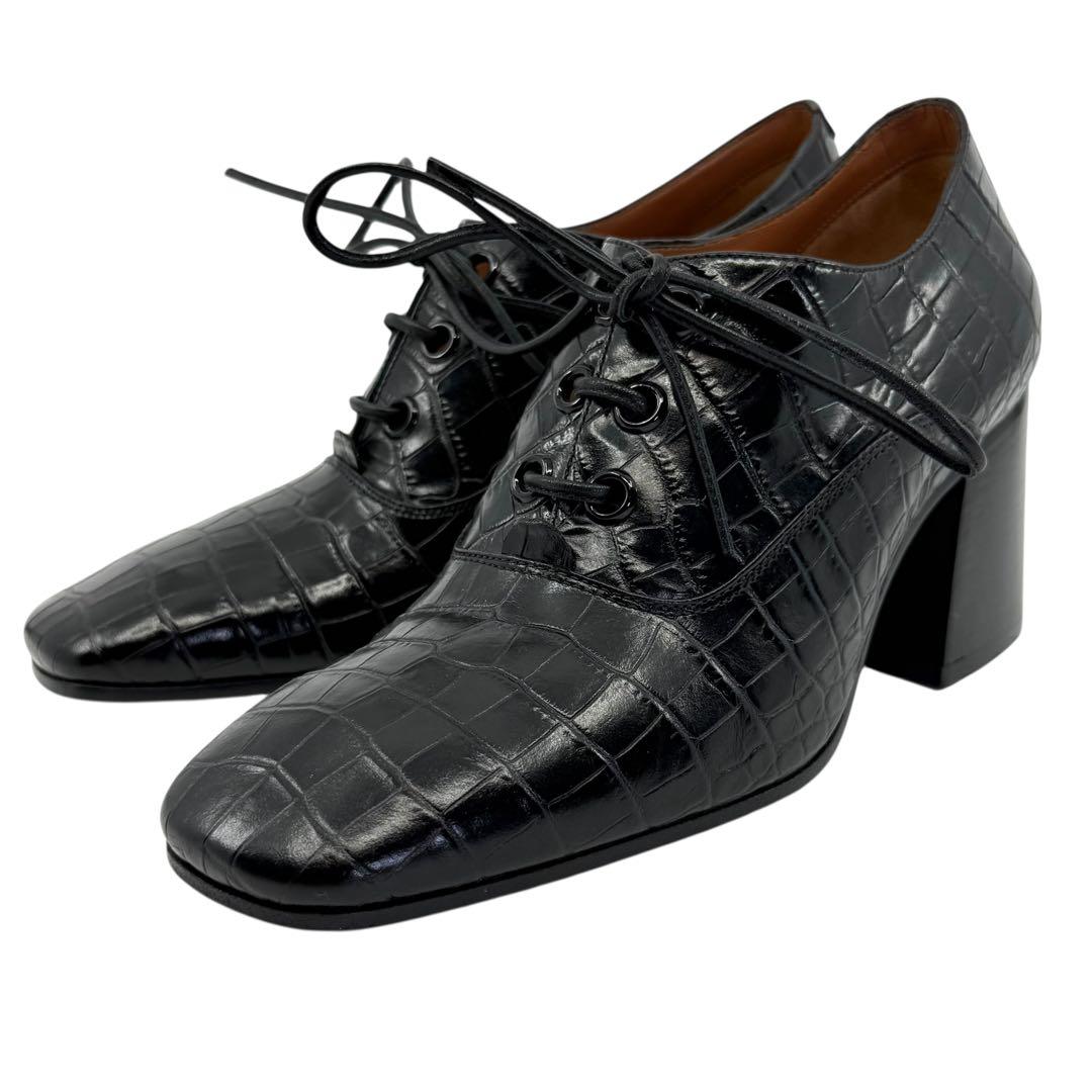【極希少】セリーヌ　フィービー期　クロコ　パンプス　ヒール　革靴