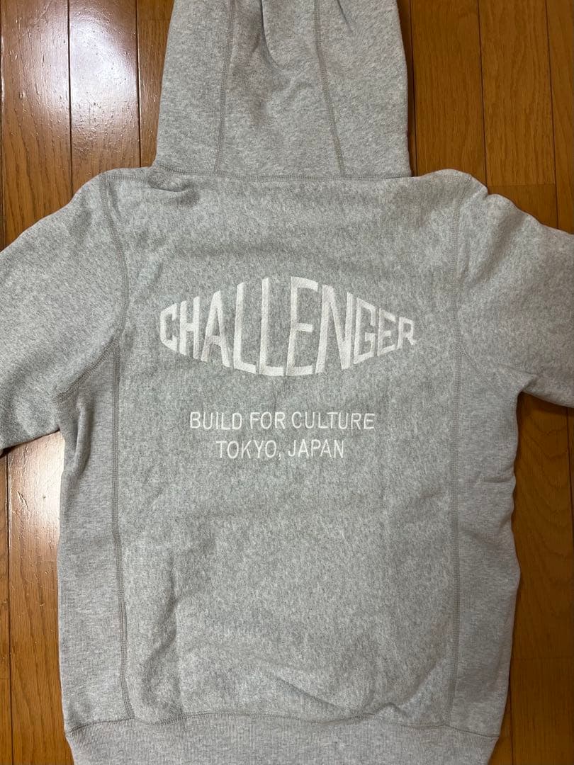 CHALLENGER パーカー Mサイズ グレー チャレンジャー フーディー