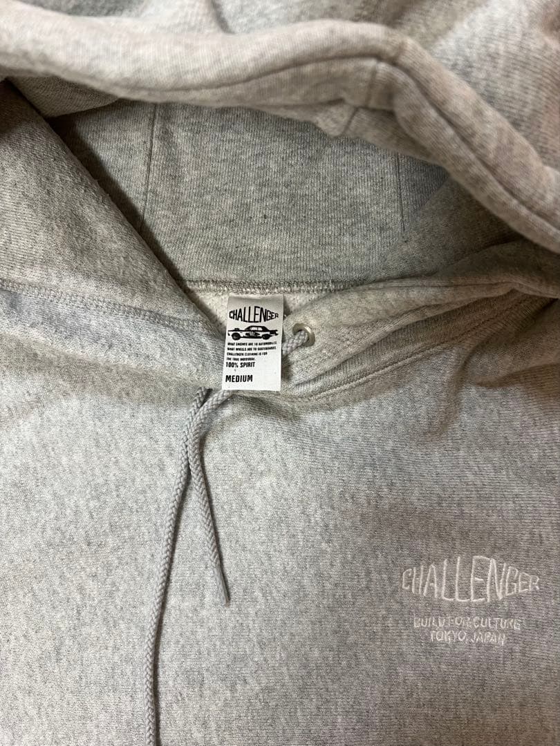 CHALLENGER パーカー Mサイズ グレー チャレンジャー フーディー