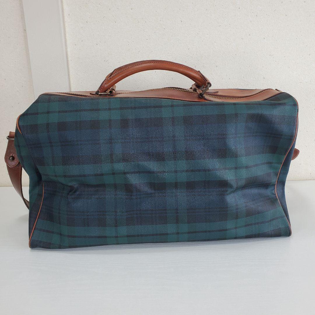 ポロラルフローレン PVC×レザー ボストンバッグ トラベルバッグ 旅行かばん