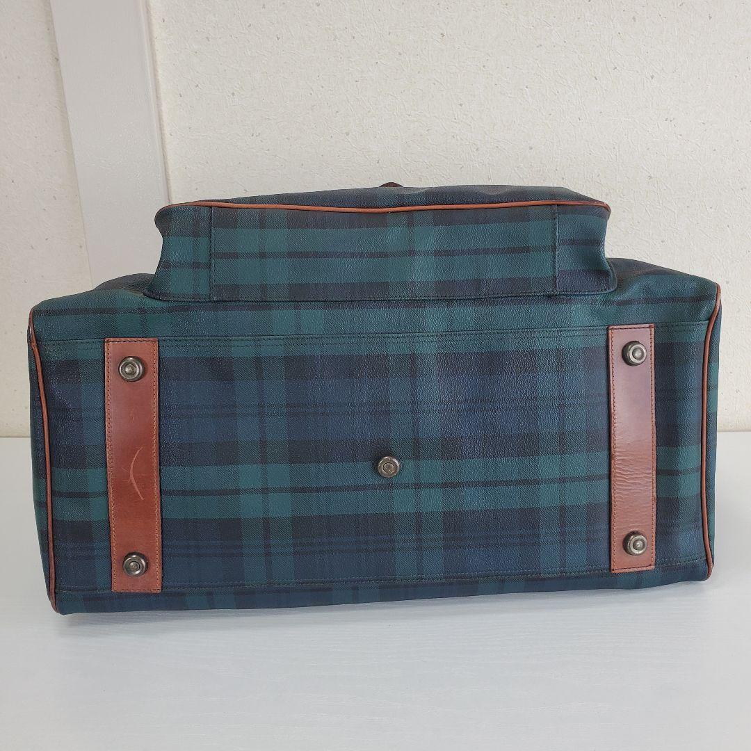 ポロラルフローレン PVC×レザー ボストンバッグ トラベルバッグ 旅行かばん