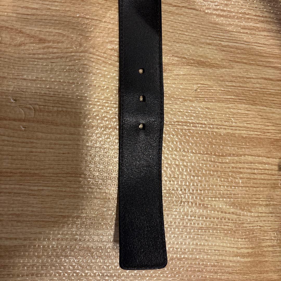 GUCCI ブラックレザー ベルト 85cm