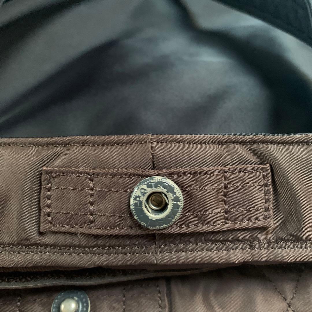 PORTER クリーム　ブラック ブラウン　トートバッグ　ナイロン