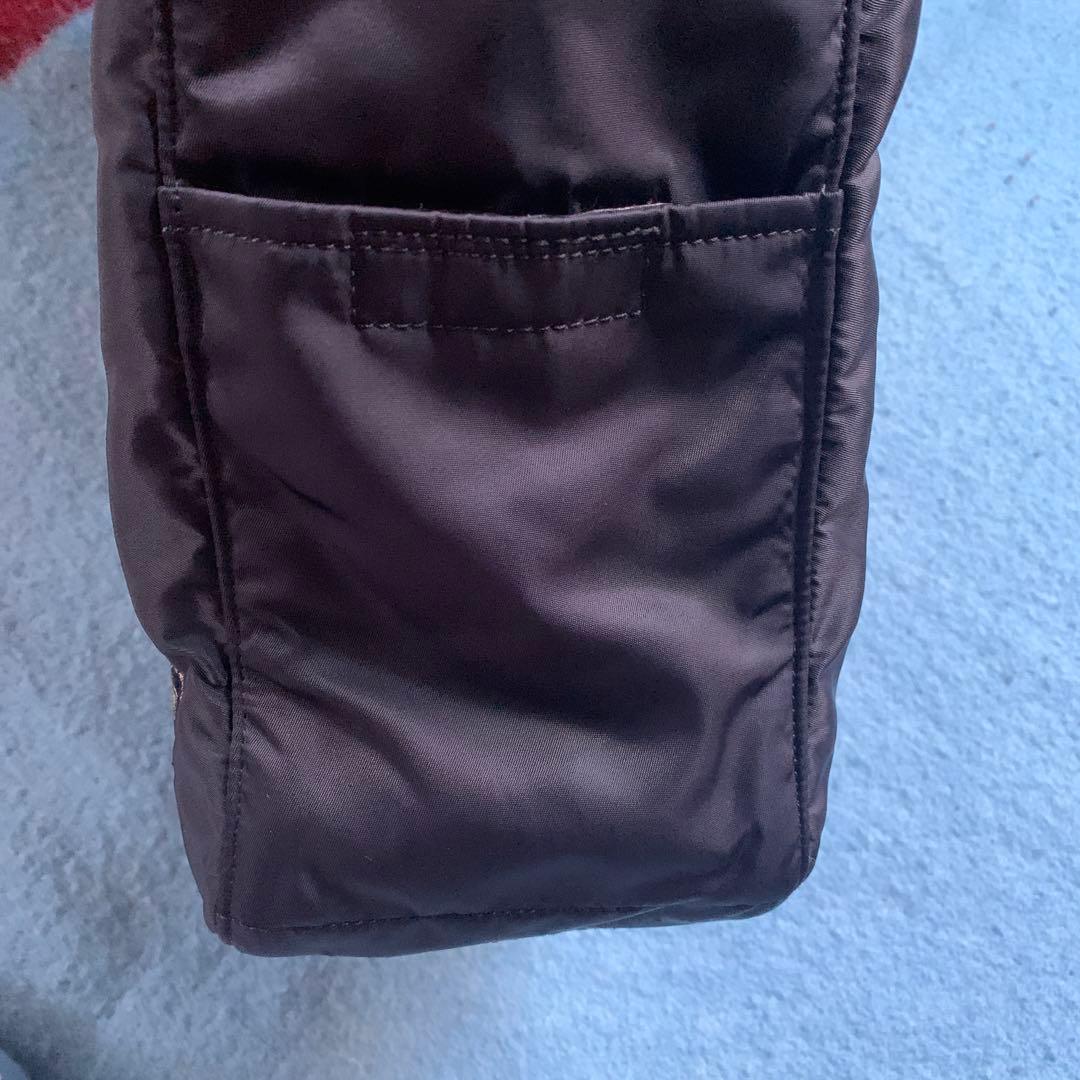 PORTER クリーム　ブラック ブラウン　トートバッグ　ナイロン