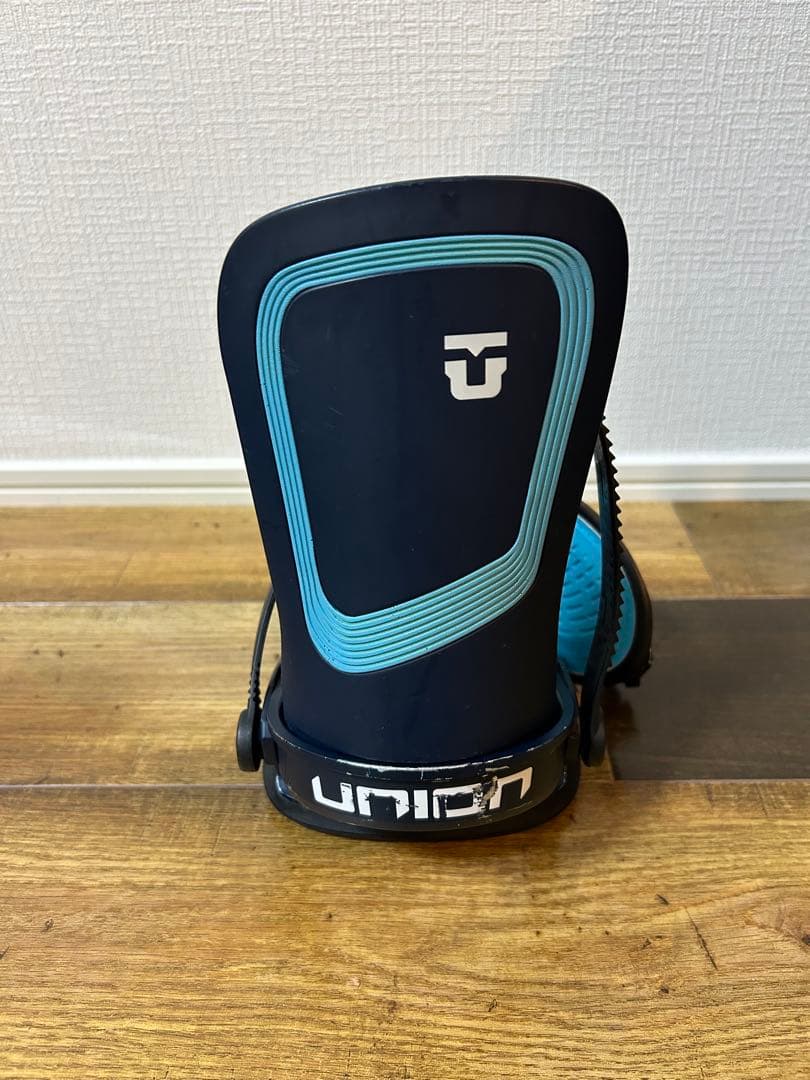 UNION スノーボードビンディング 黒/青