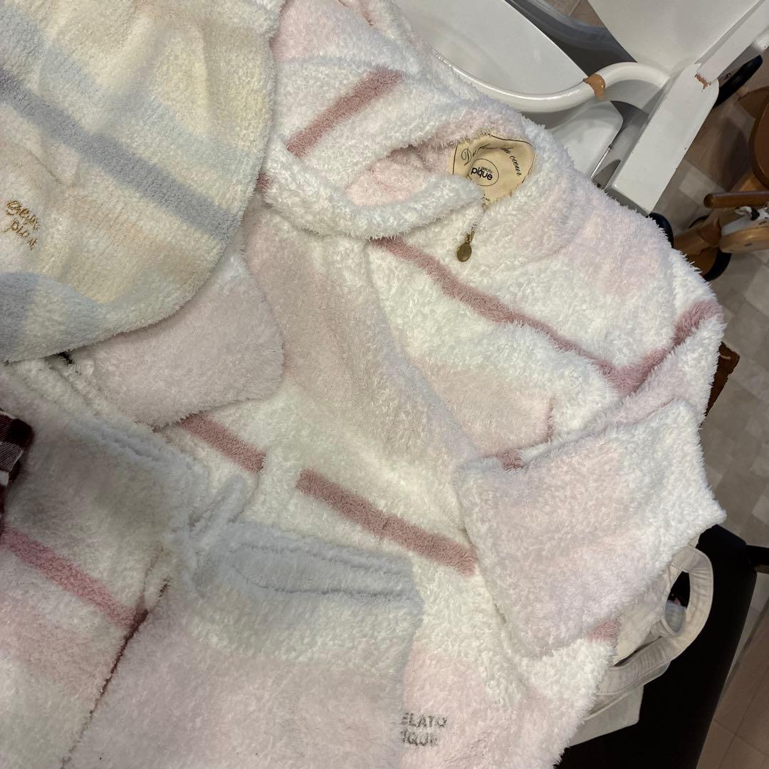 ジェラートピケ　パジャマセット チェック柄/ストライプ　正規品　本日値下げ