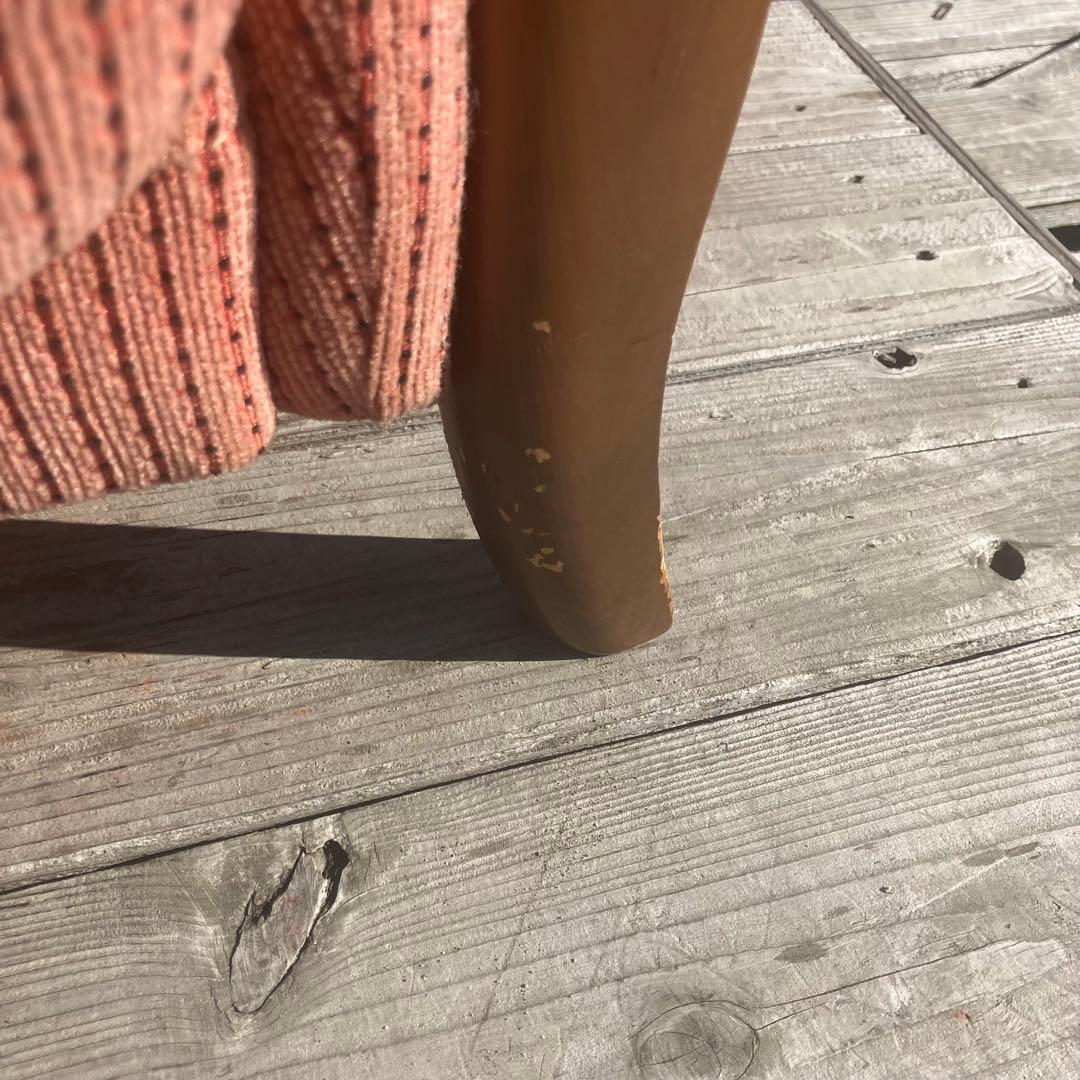 北欧レトロ ミッドセンチュリー 1人掛けソファー アームチェア ピンク