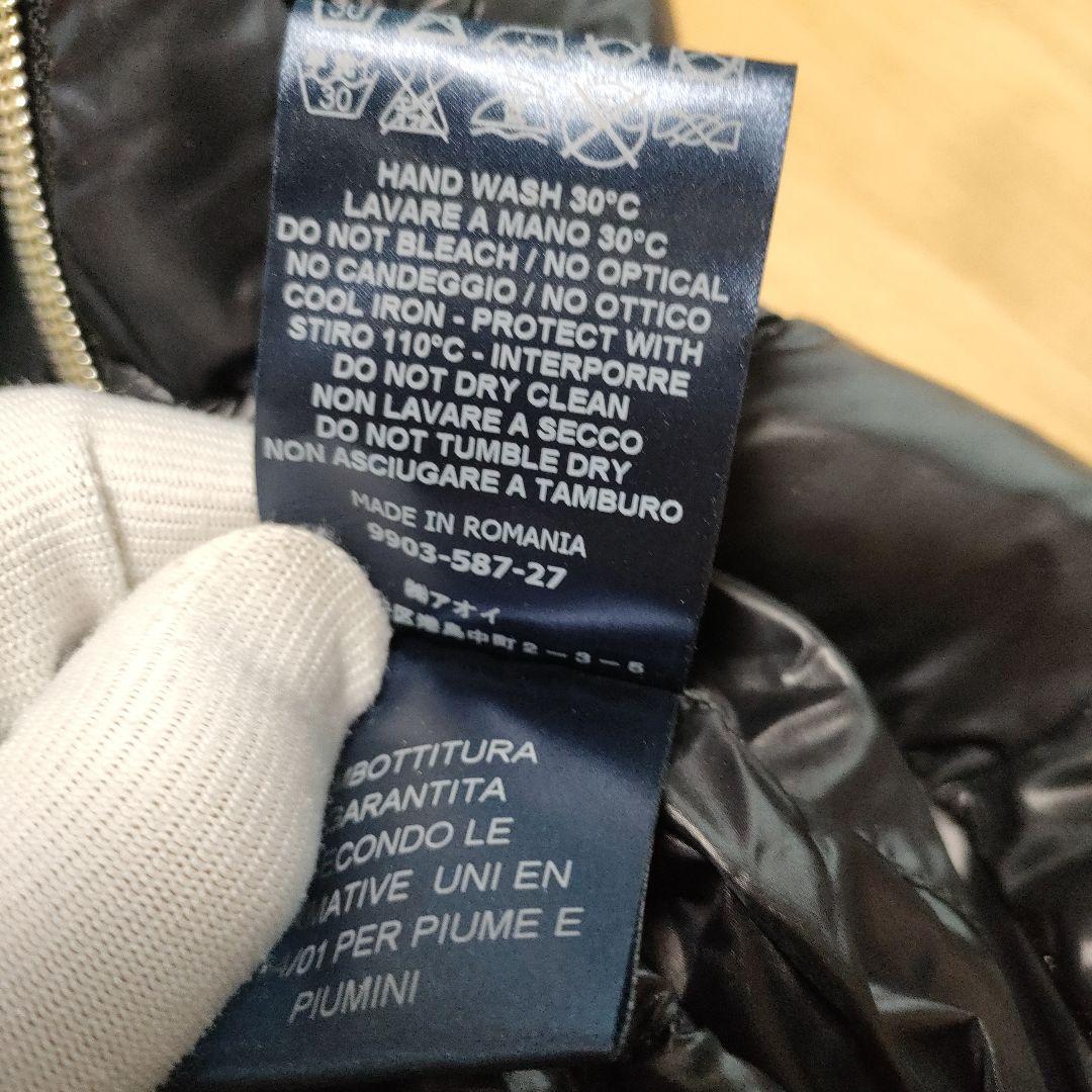 美品★HERNO フーデッドロングダウンベスト42　ブラック