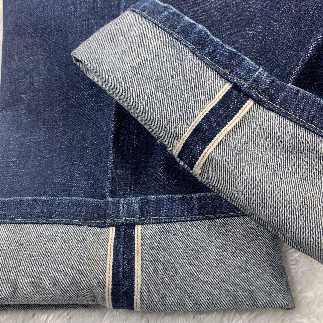 【美品】Levi's 702 ストレートW33 濃紺BIG E 赤耳セルビッチ