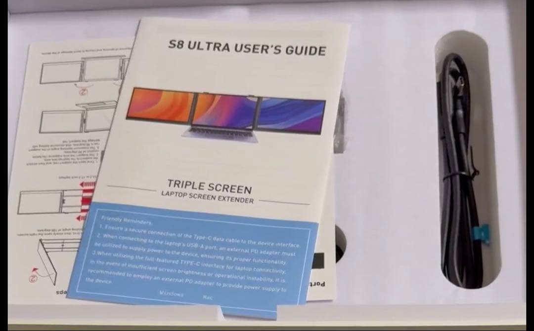 14インチ デュアルモバイルモニター【超薄型・超軽量】 2画面 ノートパソコン用