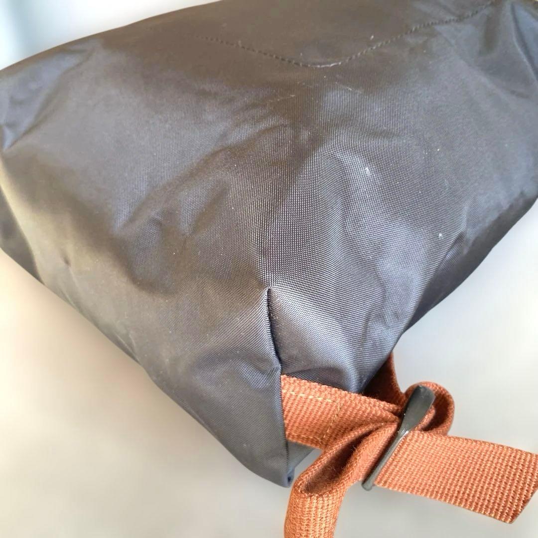 【美品】LONGCHAMP リュック 黒　ブラウン ル・プリアージュ