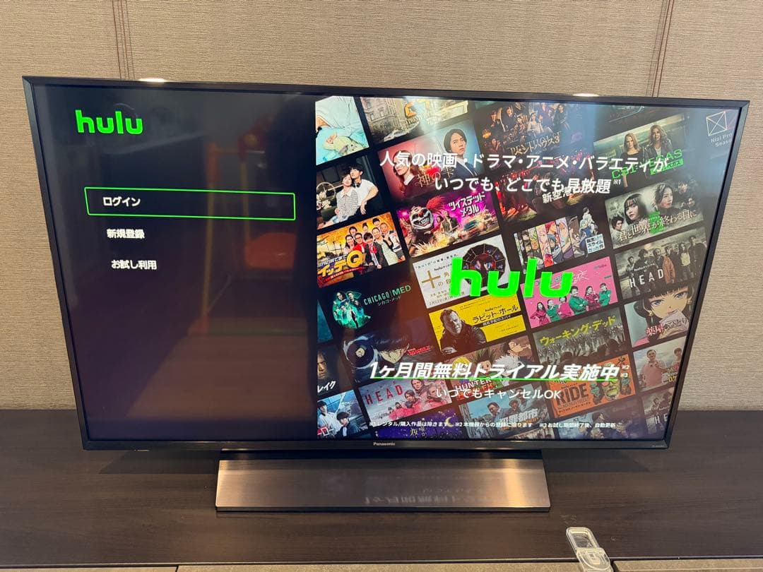 2019年製　Panasonic VIERA 43型 4K液晶テレビ