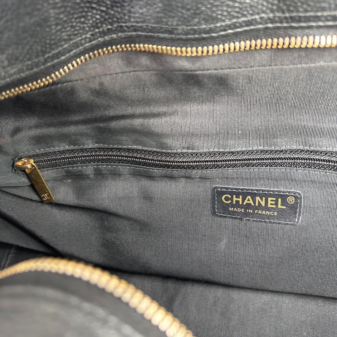 超極美品 シャネル マトラッセ キャビアスキン ココ ミニ ボストンバッグ