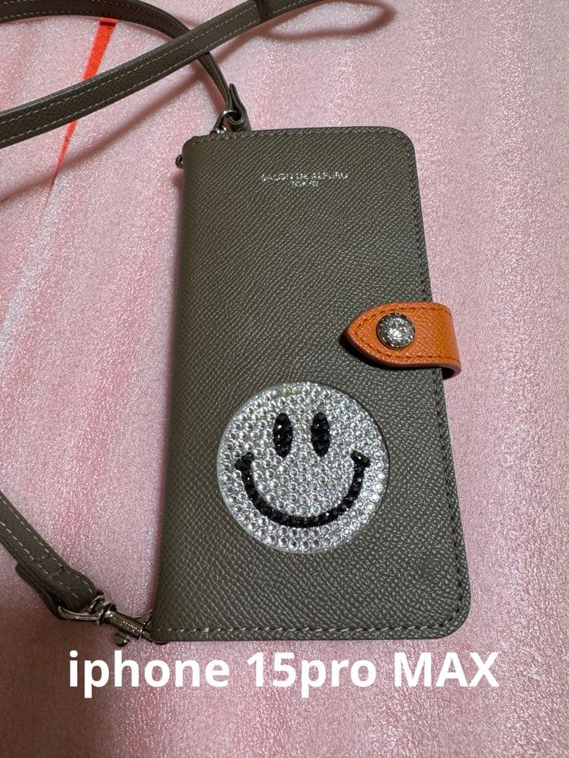 サロン・ド・アルファード スマイリーフェイス 手帳型ケース