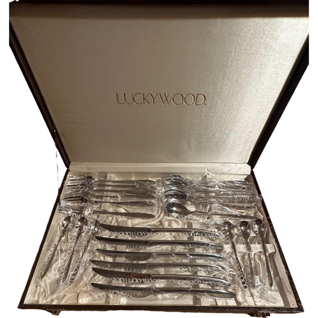 ちーちゃん　ラッキーウッド　カトラリー　24ピース
