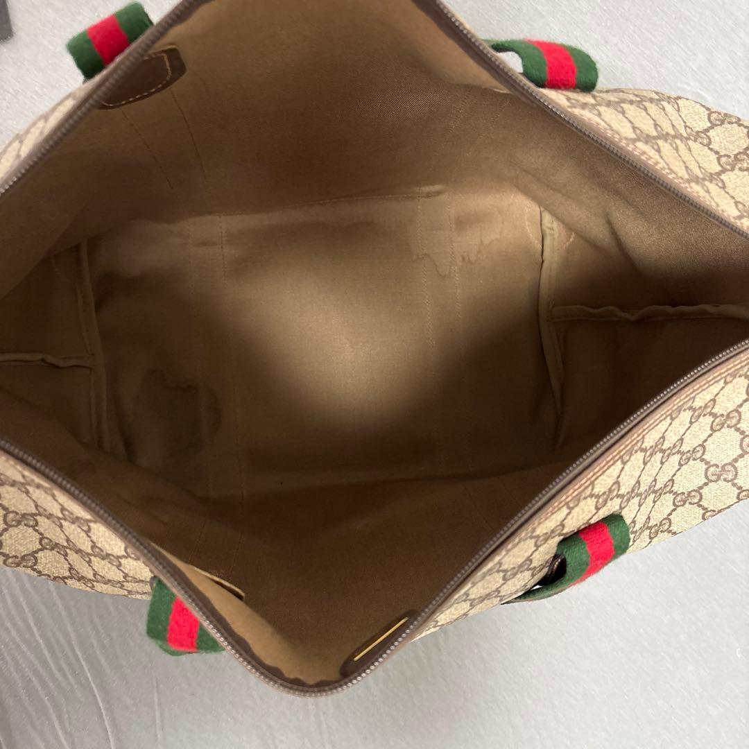美品　グッチ　ボストンバッグ　シェリーライン　インターロッキング　GGスプリーム