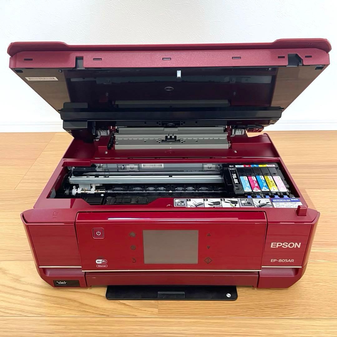 【ジャンク品】EPSON EP-805AR インクジェットプリンター レッド