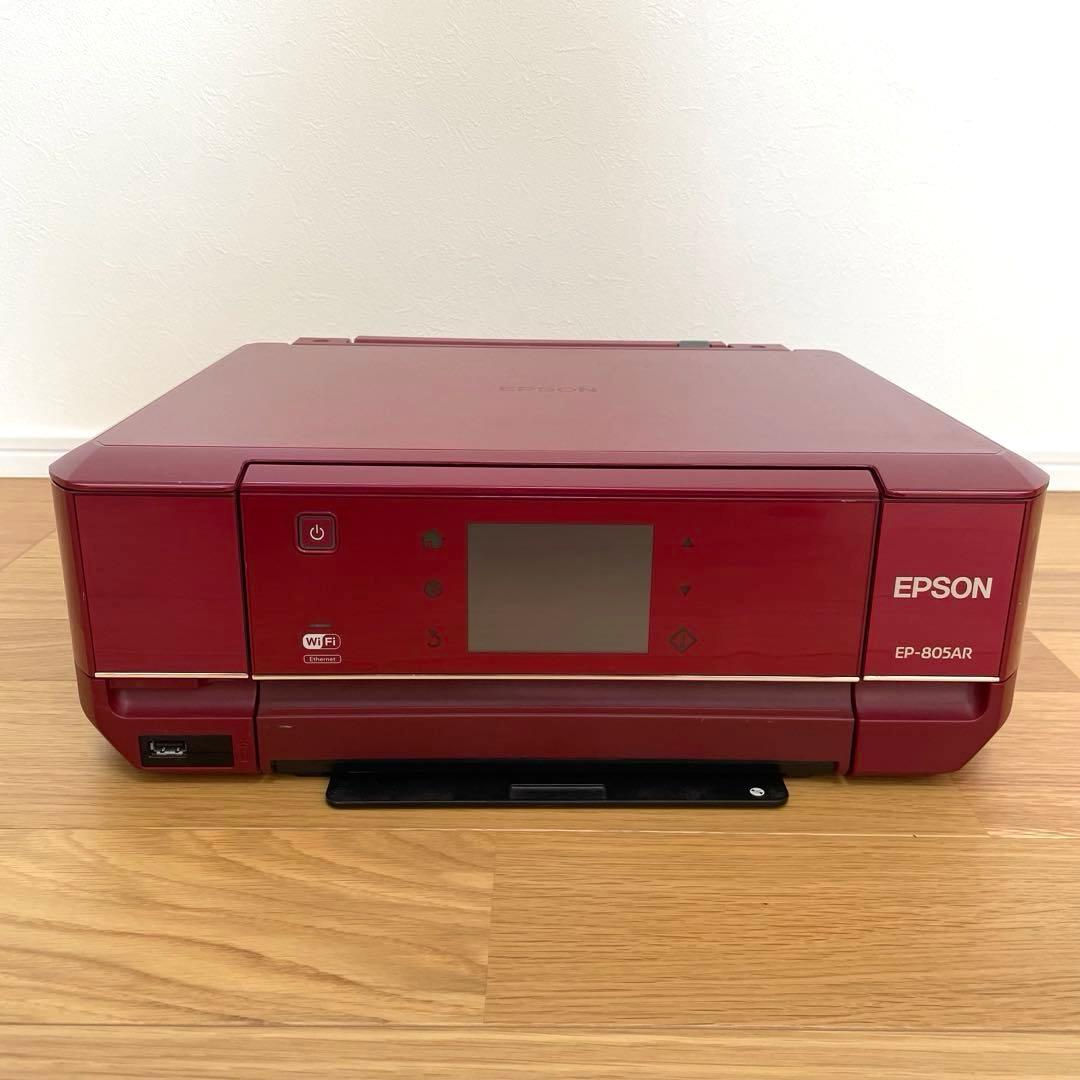 【ジャンク品】EPSON EP-805AR インクジェットプリンター レッド