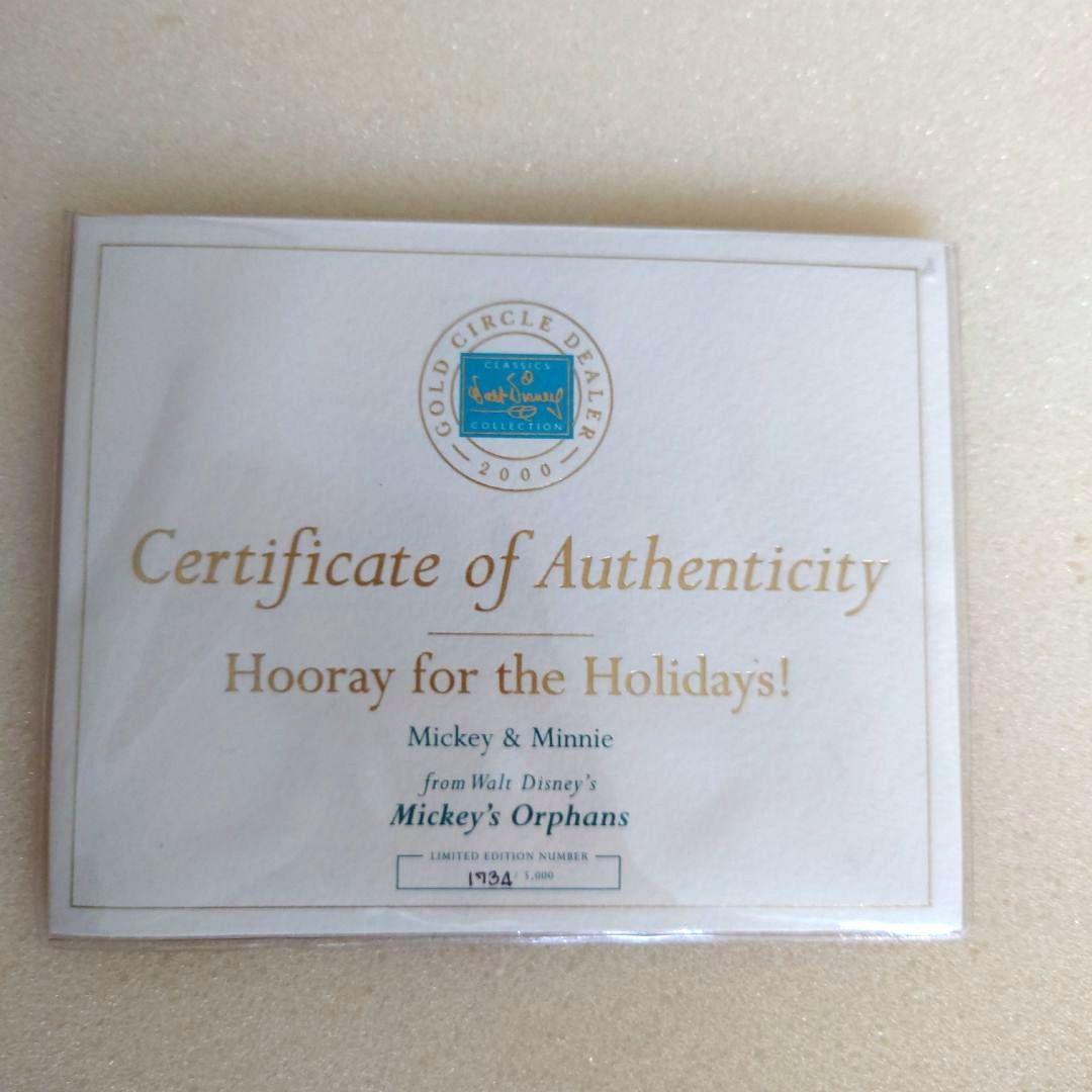 リミテッドヴィンテージ品　WDCC ミッキー&ミニー