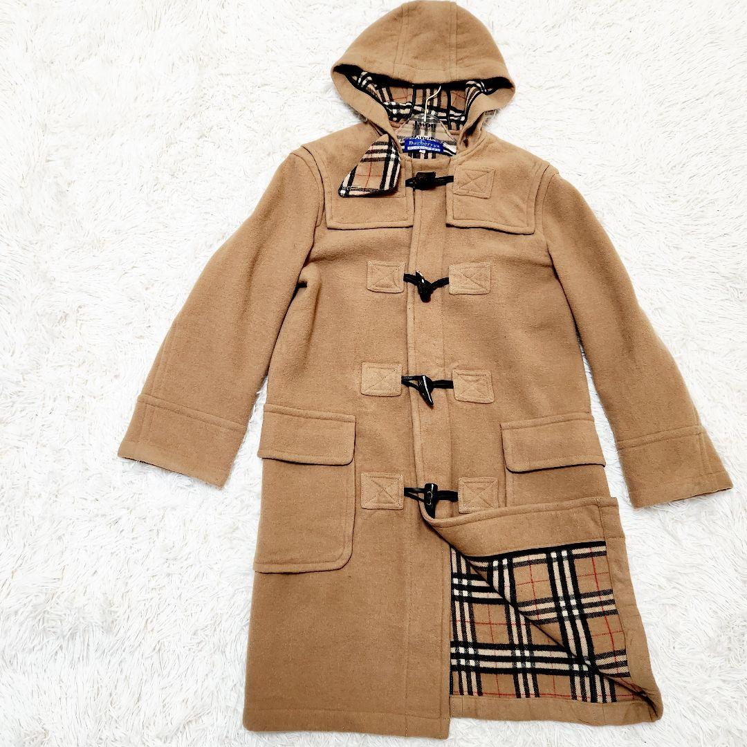 BURBERRY バーバリーブルーレーベル ノバチェック ダッフルコート 40