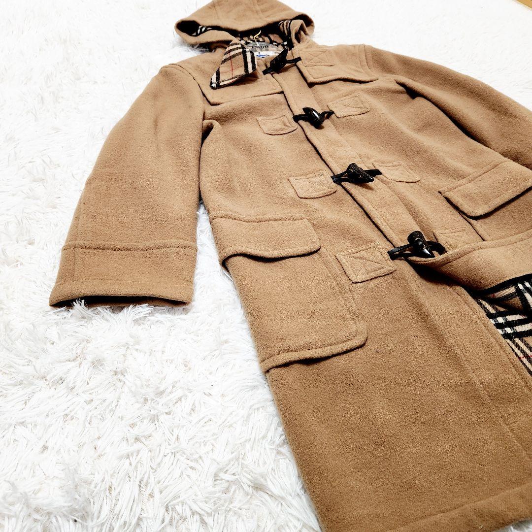 BURBERRY バーバリーブルーレーベル ノバチェック ダッフルコート 40