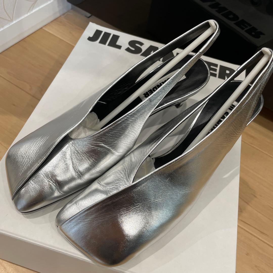 kai！jil sander バックストリングパンプス 35