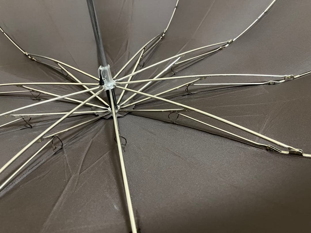 FOX UMBRELLAS 折りたたみ傘 ブラウン 藤