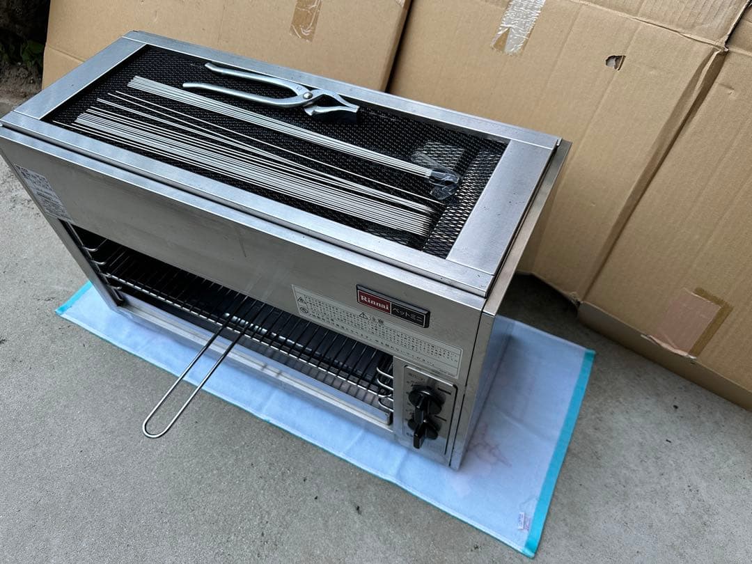 リンナイ2023年製 RINNAI上火式グリラー RGP-62SV 都市ガス用