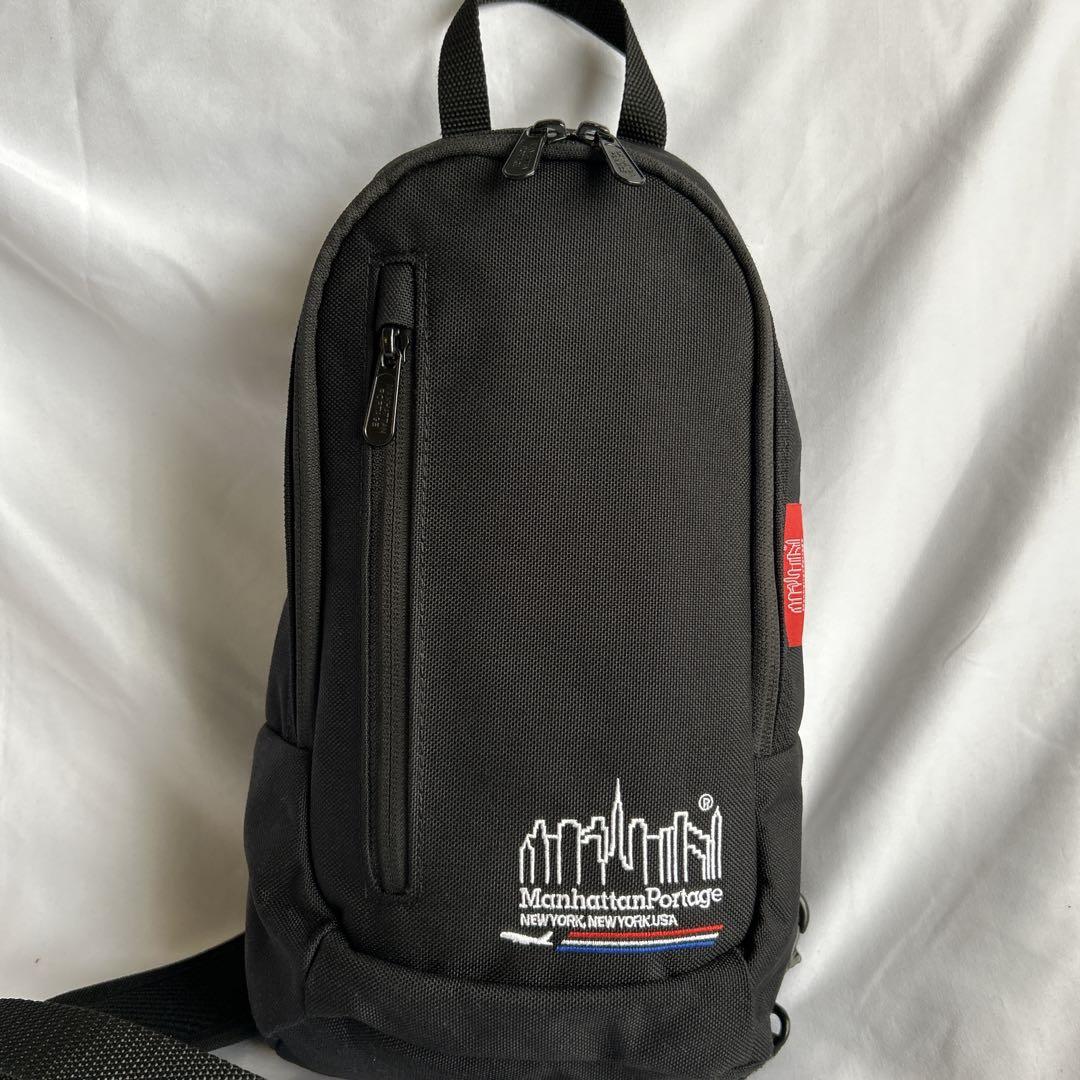 【極美品】マンハッタンポーテージ　JALオリジナル クロス ボディバッグ 黒