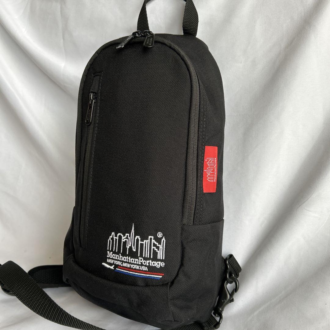 【極美品】マンハッタンポーテージ　JALオリジナル クロス ボディバッグ 黒