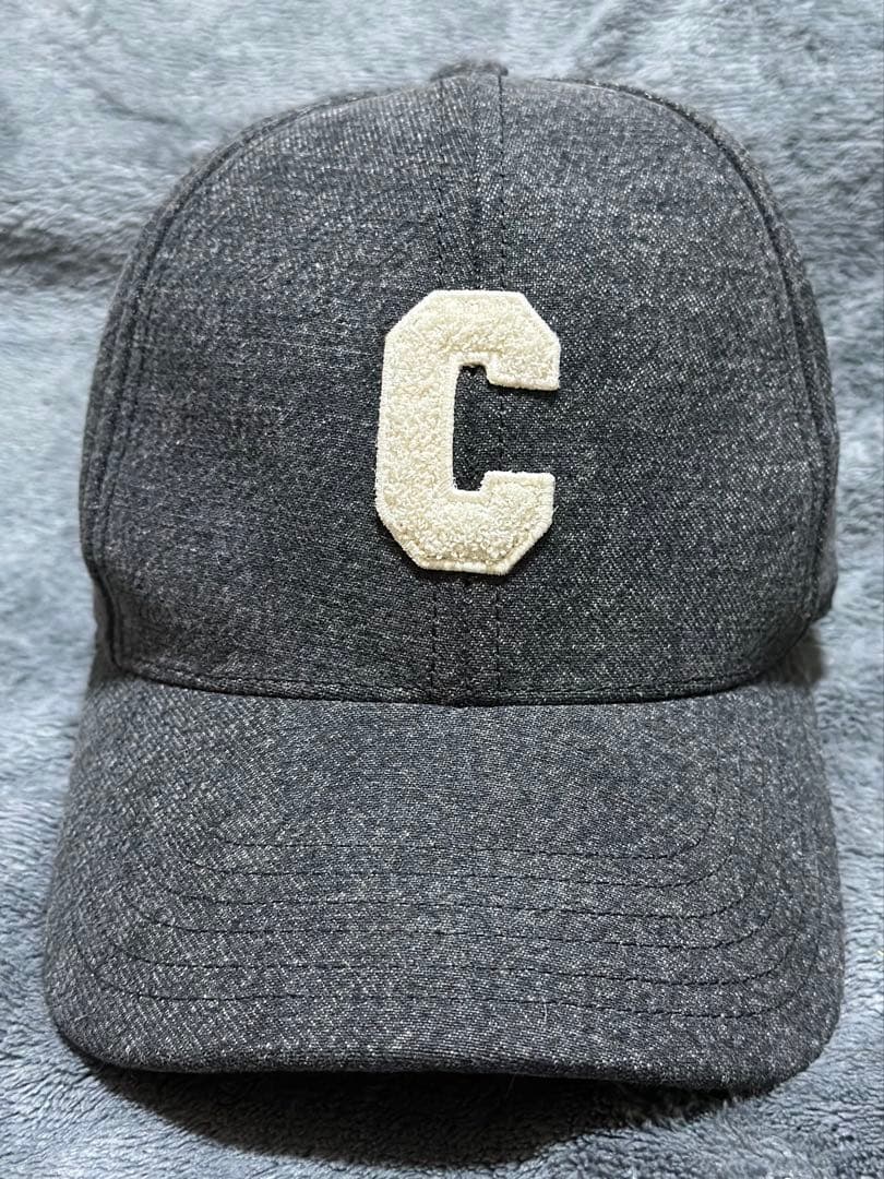 CELINE イニシャル ベースボールキャップ コットン グレー M 帽子