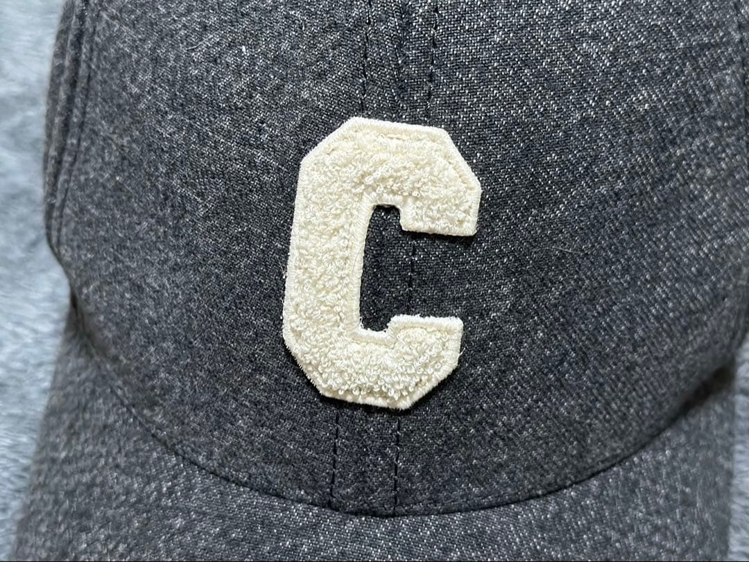 CELINE イニシャル ベースボールキャップ コットン グレー M 帽子