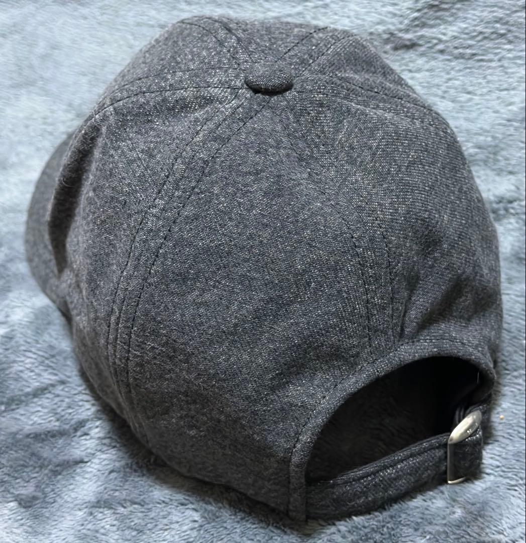 CELINE イニシャル ベースボールキャップ コットン グレー M 帽子