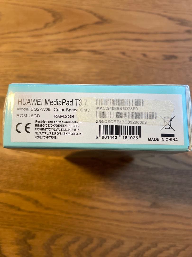 Androidタブレット本体 HUAWEI MediaPad T3 7 ROM:16GB RAM:2GB