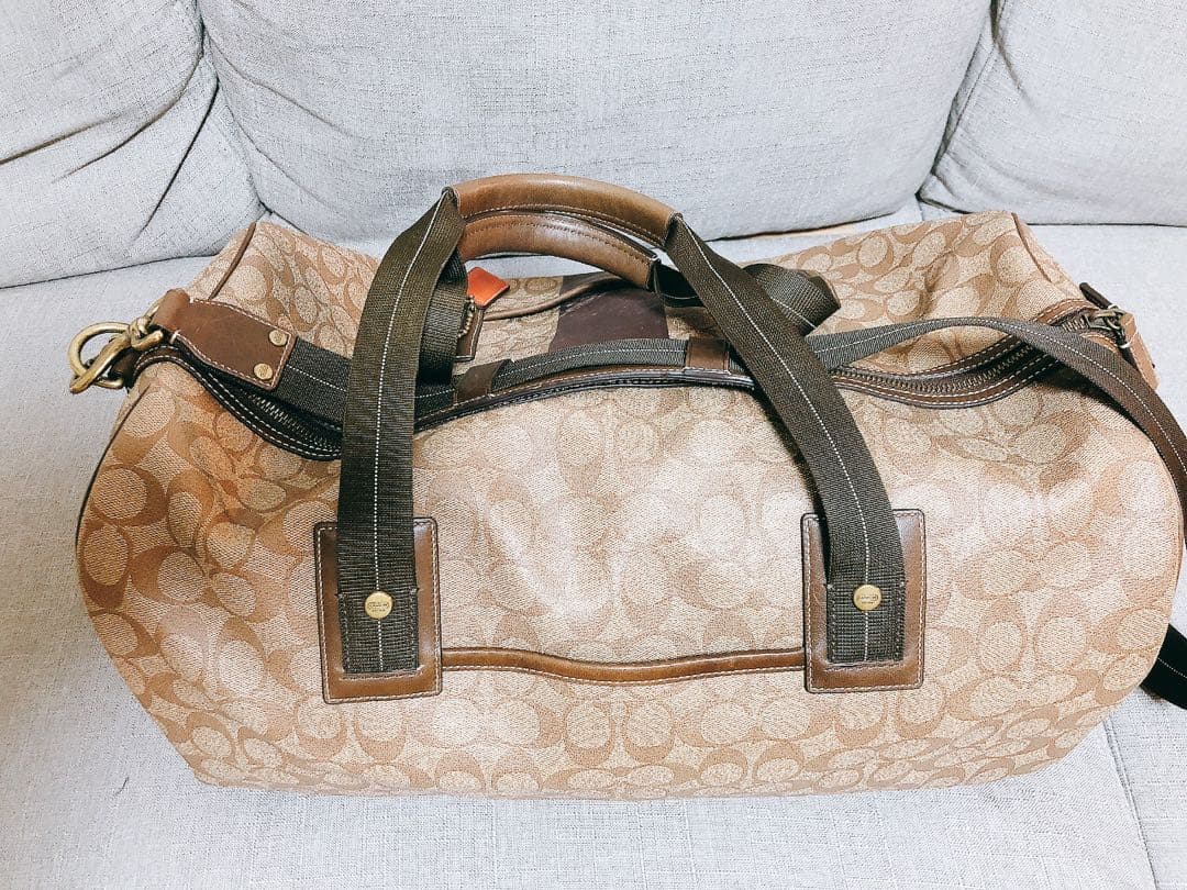 【 極美品・希少 】COACH コーチ 2way ボストンバッグ シグネチャー