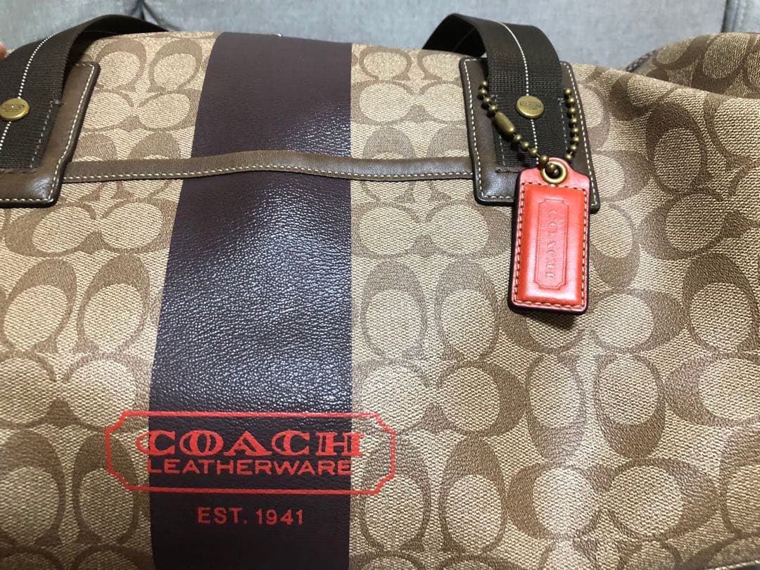【 極美品・希少 】COACH コーチ 2way ボストンバッグ シグネチャー