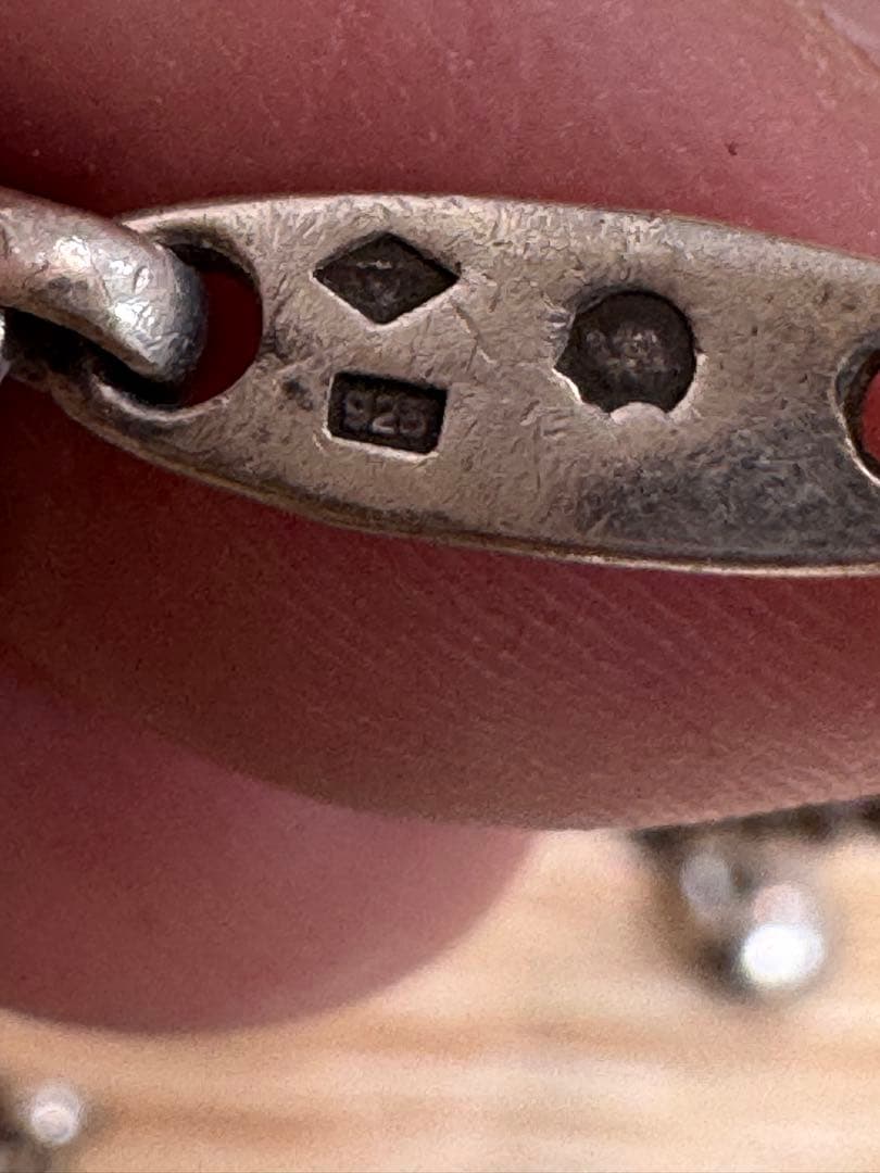 HERMES 925シルバー 猫シルエット キーホルダー