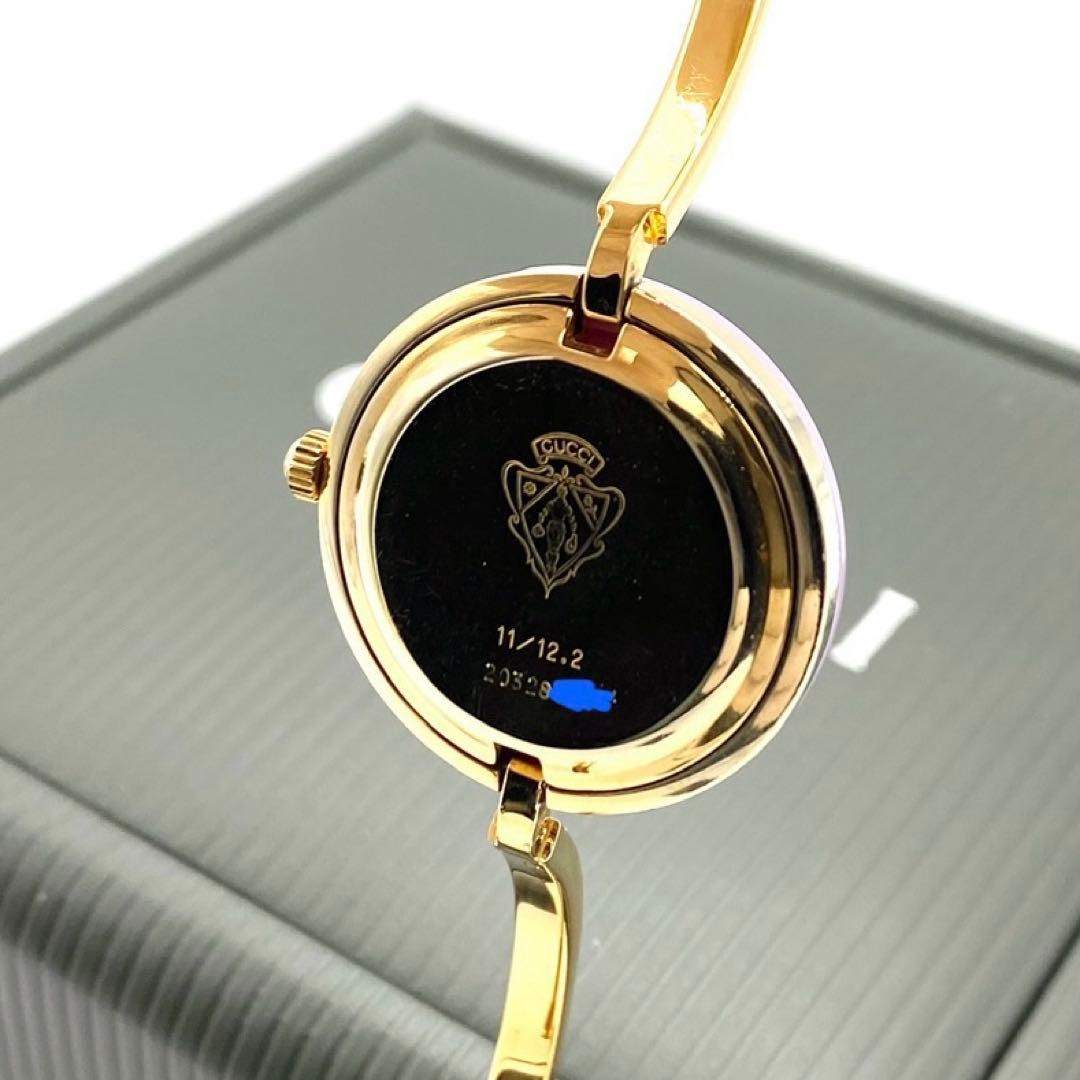 良品☆稼働　GUCCI チェンジベゼル　新品電池　レディース腕時計