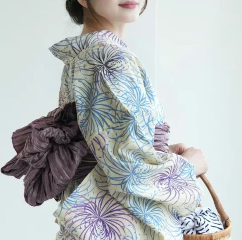 utatane　浴衣　セット　帯　京都　綿　麻　スリップ　飾り紐　下着　兵児帯