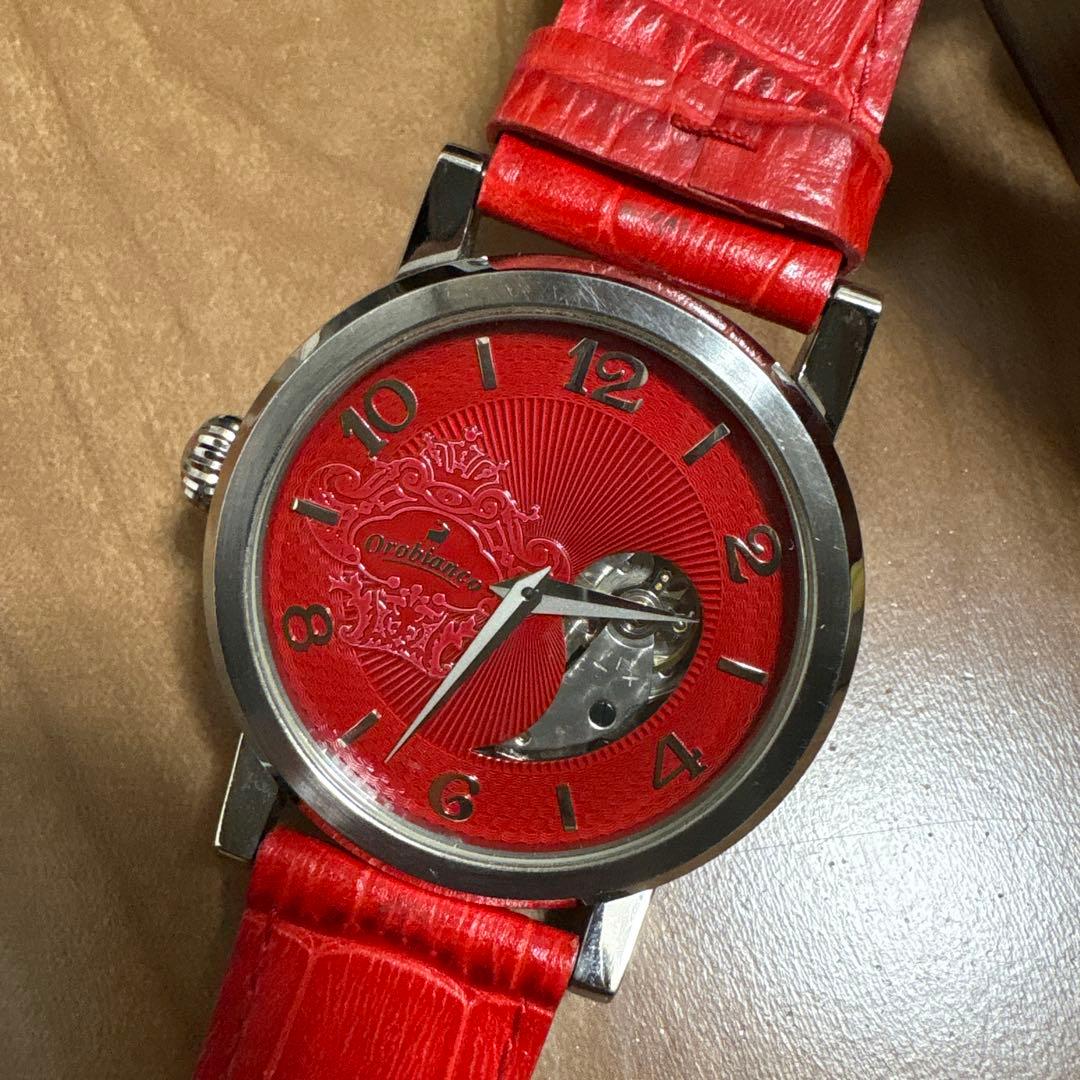 レア品 Orobianco オロビアンコアナログ(自動巻き)両面腕時計